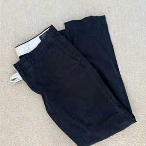 Ralph Lauren Black Chinos Classic Straight-Leg Pant